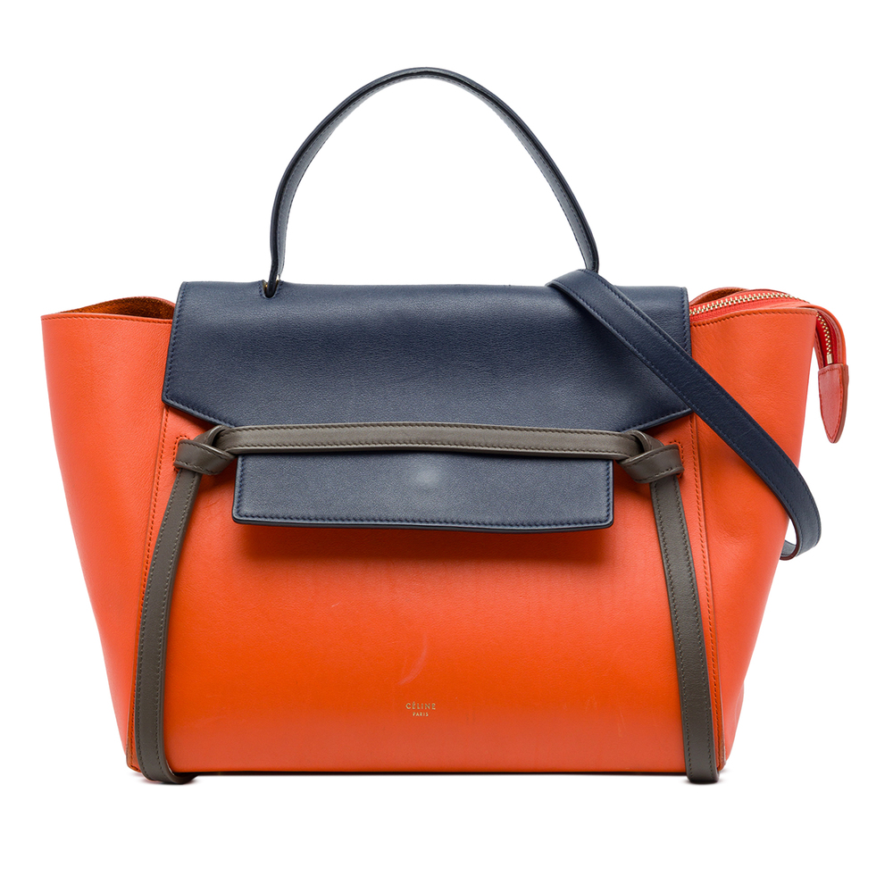 Pre-Loved Celine Mini Tricolor Leather Belt Bag